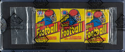 1981 Topps Football Unopened Wax Pack Tray - BBCE