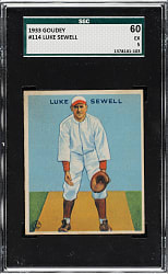 1933 R319 Goudey #114 Luke Sewell SGC EX 60