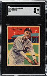 1934-1936 R327 Diamond Stars #43 Ted Lyons SGC EX 5