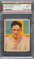 1934-1936 R327 Diamond Stars #31 Kiki Cuyler (1935 Green Back) PSA NM 7