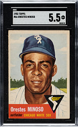 1953 Topps #66 Minnie Minoso SGC EX+ 5.5