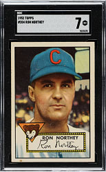 1952 Topps #204 Ron Northey SGC NM 7
