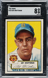 1952 Topps #238 Art Houtteman SGC NM/MT 8