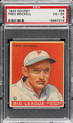 1933 R319 Goudey #38 Fred Brickell PSA VG-EX 4
