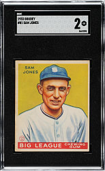 1933 R319 Goudey #81 Sam Jones SGC GOOD 2