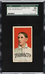 1909-1911 T206 White Border Jim McGinley SGC VG/EX 50