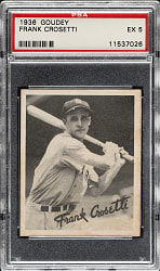 1936 R322 Goudey Frank Crosetti PSA EX 5