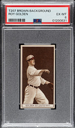 1912 T207 Brown Background Roy Golden PSA EX-MT 6