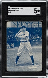 1913 Lajoie Game Card Nap Lajoie Blue Back SGC EX 5