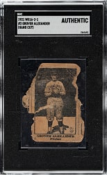 1921 W516-2-1 #2 Grover Alexander SGC Authentic - Rare Black Background Variation