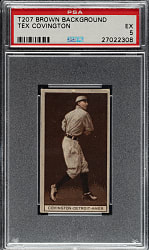 1912 T207 Brown Background Tex Covington PSA EX 5