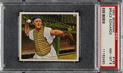 1950 Bowman #165 Bruce Edwards PSA NM-MT 8