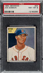 1950 Bowman #44 Joe Dobson PSA NM-MT 8