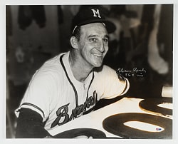 Warren Spahn Signed Photograph with "363 Wins" Inscription - PSA/DNA