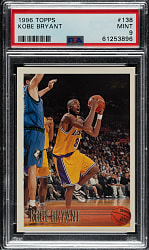 1996-1997 Topps Basketball #138 Kobe Bryant Rookie PSA MINT 9