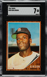 1962 Topps #530 Bob Gibson SGC NM 7