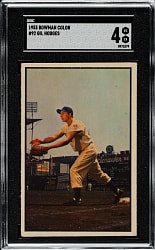 1953 Bowman Color #92 Gil Hodges SGC VG/EX 4