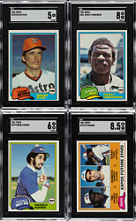 1981 Topps Complete Set (726) Including 35 SGC-Graded Cards