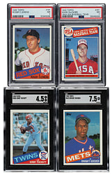 1985 Topps Complete Set (792) Including 63 PSA- and SGC-Graded Cards