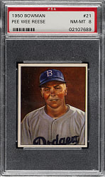 1950 Bowman #21 Pee Wee Reese PSA NM-MT 8