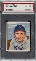 1950 Bowman #242 Dick Kryhoski PSA NM-MT 8