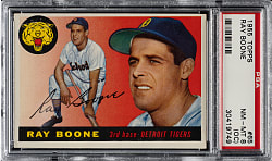 1955 Topps #65 Ray Boone PSA NM-MT 8 (OC)