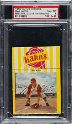 1968 Kahn's Wieners Max Alvis Fielding, Glove on Ground PSA NM-MT 8
