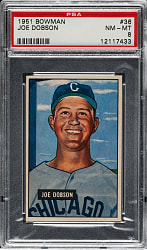 1951 Bowman #36 Joe Dobson PSA NM-MT 8