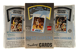 1989 North Carolina College Collection First and Second Edition Basketball Unopened Wax Box Trio (3 Boxes, 108 Packs)