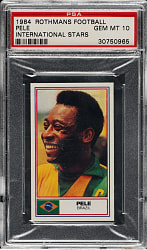 1984 Rothmans Soccer International Stars Pele PSA GEM MINT 10