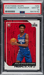 2018-2019 Panini Hoops Basketball #262 Shai Gilgeous-Alexander PSA GEM MINT 10