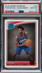 2018-2019 Panini Donruss Basketball #162 Shai Gilgeous-Alexander PSA GEM MINT 10