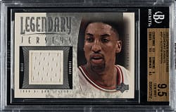 2000-2001 Upper Deck Legends Legendary Jerseys Basketball #SP-J Scottie Pippen BGS GEM MINT 9.5
