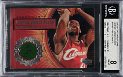 2003-2004 Upper Deck Hardcourt Lebron James Floor Basketball #LB8 Lebron James BGS NM-MT 8