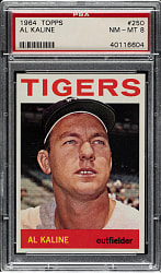 1964 Topps #250 Al Kaline PSA NM-MT 8