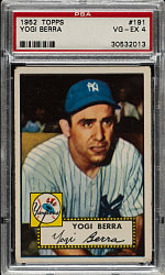1952 Topps #191 Yogi Berra PSA VG-EX 4