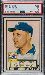1952 Topps #200 Ralph Houk PSA EX 5