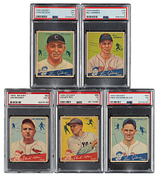 1934 R320 Goudey PSA-Graded Collection (5)