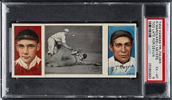 1912 T202 Hassan Triple Folder "Too Late For Devlin" Marquard/Meyers PSA EX-MT 6