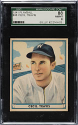 1941 R336 Play Ball #48 Cecil Travis SGC NM/MT 88