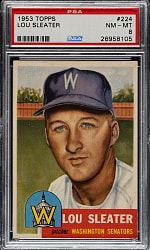 1953 Topps #224 Lou Sleater PSA NM-MT 8