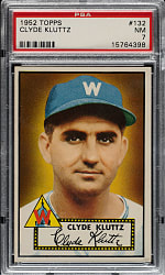 1952 Topps #132 Clyde Kluttz PSA NM 7