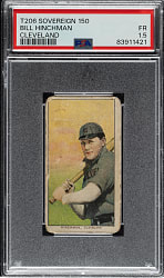 1909-1911 T206 White Border Bill Hinchman PSA FAIR 1.5 - Sovereign 150 Back