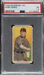 1909-1911 T206 White Border Hobe Ferris PSA FAIR 1.5 - Sovereign 150 Back