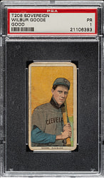 1909-1911 T206 White Border Wilbur Goode PSA POOR 1 - Sovereign 150 Back