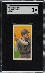 1909-1911 T206 White Border Frank Chance Batting SGC POOR 1 - Polar Bear Back