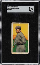 1909-1911 T206 White Border Roger Bresnahan with Bat SGC POOR 1 - Polar Bear Back