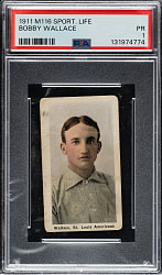 1910-1911 M116 Sporting Life Bobby Wallace PSA POOR 1