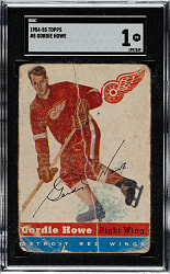 1954-1955 Topps Hockey #8 Gordie Howe SGC POOR 1