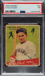 1934 R320 Goudey #90 KiKi Cuyler PSA POOR 1